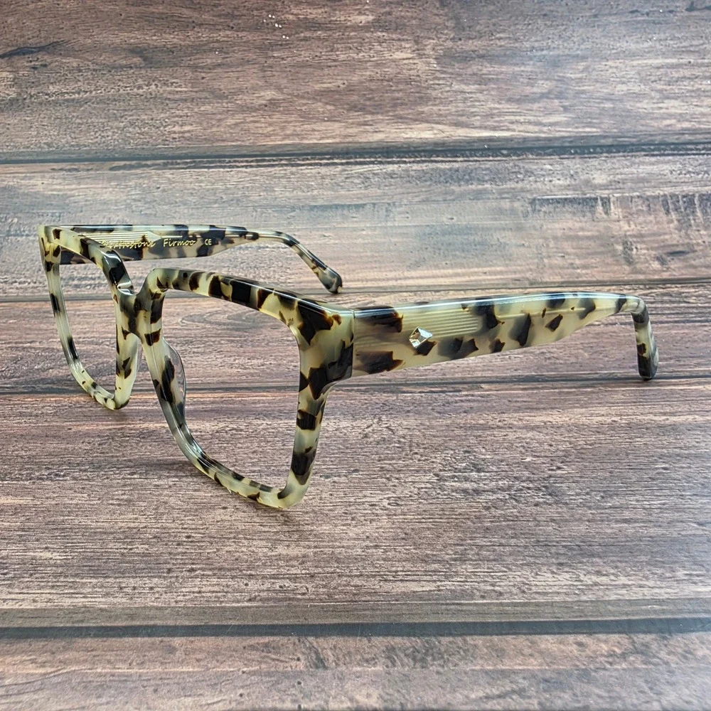 Firmoo Birthstone JudY163T C3 Tortoiseshell Square Eyeglass Frames 56-17-145